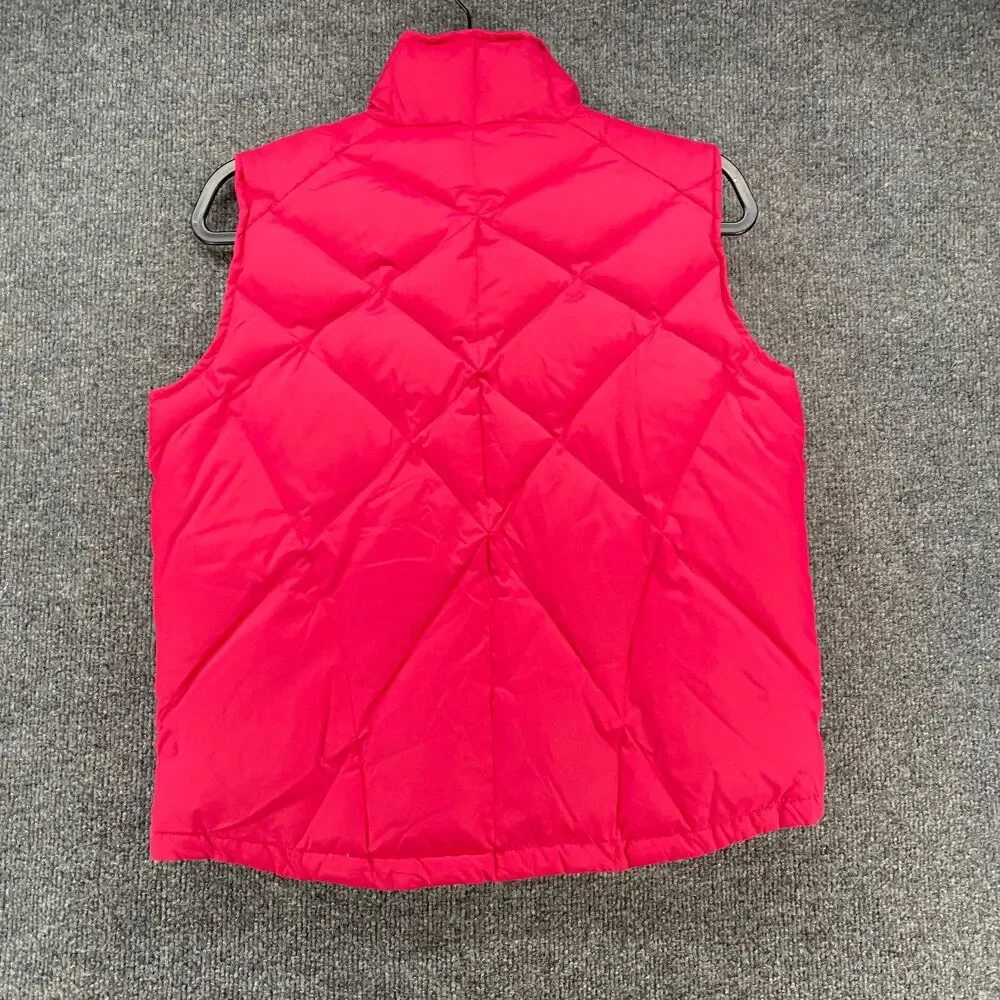 Cabelas Kids Vest Girl L Goose Down Puffer Pink Full Zip Ski Outdoor Winter Snow